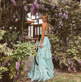 White fashion tube top elegant long floor-length layered tulle ball gown evening dress HZ1023