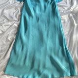 Blue fashion elegant spaghetti straps long chiffon elegant ball gown evening dress party dress HZ1023