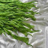 Green shiny fashion exquisite floral beading spaghetti straps long chiffon ruffles long ball gown evening dress party dress HZ1023