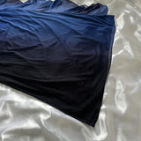 Dark blue shiny elegant exquisite beaded strap long chiffon ball gown, evening dress, party dress, graduation dress HZ1023