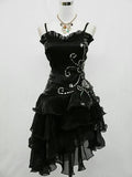 Black vintage fashion exquisite beaded short mini tulle prom dress homecoming dress evening dress party dress HZ1023