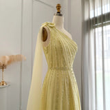 Yellow/Green/Purple shiny elegant exquisite beaded long tulle ball gown unique evening dress HZ1023