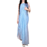 /2024 New Elegant Loose Folded Neck Dress Sexy Bare Sleeveless Holiday Dress 68HZ