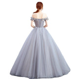 2025 New Female Color Yarn Studio Bridal Banquet Presided Evening Dress Solo Performance Dress 68HZ