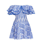 2025 New Australian Trendy Design Elegant Short Dress Word Collar Lanky Thin Dress Woman 68HZ