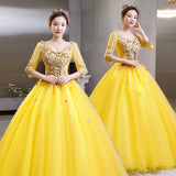 Color Yarn 2025 New Student Vocal Host Performance Solo Art Exam Costumes Peng Peng Peng Skirt Long Evening Dress Woman 68HZ