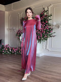 2024 Dress New Static Flash Glazed Glazed Middle East Saudi Dubai Elegant Dress 68HZ