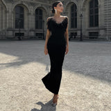 New Braided Tat-Carnated Feathers Elegant Tight-Bossed Party Party Dress Dress 68HZ