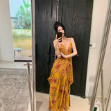 New 2025 Light Luxury Evening Dress Floral Decorations With A Long Dress 68HZ