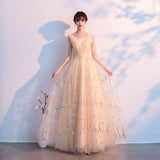 Big Choir Evening Dress Women 2025 New Summer Adult Performance Dress Recitation Host Conductor Dress 68HZ