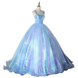 Fairy Evening Dress Blue At The Fugitive Princess Birthday Party Voice Art Test For Adult Mermaid Puff Dress Dress 68HZ