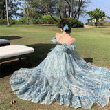 Beach Dress New Seaside Holiday Bohemian Long Dress Broken Floral Dress To Take Pictures Travel To Wear Super Fairy 68HZ