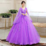 Colored Dress Wedding Annual Host Performance Student Vocal Solo Art Exam Costume Puffy Skirt Long Evening Dress Woman 68HZ