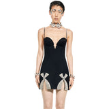 2024 Summer New Suspension T-Senial Dress Sexy Deep V Design-Sensing Bing Party Party Wedding Dress 68HZ