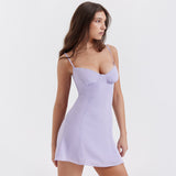 Summer Women's Dress Chiffon Floral Dress Sexy Bare Back Sling Dress Lady Skirt 68HZ