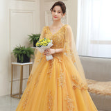 Colored Dress Wedding Annual Host Performance Student Vocal Solo Art Exam Costume Puffy Skirt Long Evening Dress Woman 68HZ