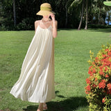 Sanya Seaside Holiday Dress Women's New Sexy Dew In The Summer With Thin Slings Long Skirts 68HZ
