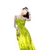 Sanya Travel Hanging Belt Trise Dress Skinny Beach Dress Women's Seaside Holiday To Take Pictures Of Waist Swings Long Dress Summer 68HZ