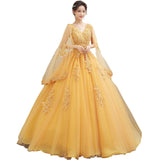 Colored Dress Wedding Annual Host Performance Student Vocal Solo Art Exam Costume Puffy Skirt Long Evening Dress Woman 68HZ