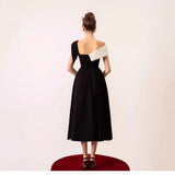 Spring/Summer 2025 Black And White Birthday Party Dress 68HZ