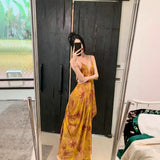 New 2025 Light Luxury Evening Dress Floral Decorations With A Long Dress 68HZ