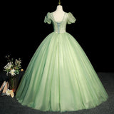 Evening Dress Mori Is A Green Vocal Piano Art Exam Solo Performance Of The Puffy Skirt Host Dress Adult Ceremony 68HZ