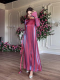 2024 Dress New Static Flash Glazed Glazed Middle East Saudi Dubai Elegant Dress 68HZ