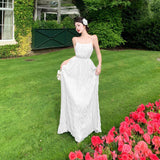 Super Fairy Design Feeling Blue Pure Lust Wind Beach Holiday Bare Back To Show Thin Skirt Slings 68HZ