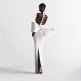 Sexy Women's Big Bow Showy Bandage Party Party Dress Sexy Dress 68HZ