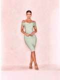 Summer New Women's Dress Solid Color Collared And Hips With Evening Dress 68HZ