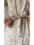 2025 Spring Gentle Wind Loose With Broken Flower Dress Monsoon Long Sleeve Long Dress 68HZ