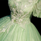 Evening Dress Mori Is A Green Vocal Piano Art Exam Solo Performance Of The Puffy Skirt Host Dress Adult Ceremony 68HZ