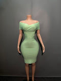 Summer New Women's Dress Solid Color Collared And Hips With Evening Dress 68HZ