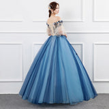 The New Solo Performance Costume Women's Studio Color Yarn Noble And Elegant Shoulder Annual Meeting Art Exam Evening Dress Chorus Host 68HZ