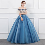 The New Solo Performance Costume Women's Studio Color Yarn Noble And Elegant Shoulder Annual Meeting Art Exam Evening Dress Chorus Host 68HZ