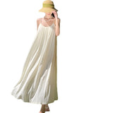 Sanya Seaside Holiday Dress Women's New Sexy Dew In The Summer With Thin Slings Long Skirts 68HZ
