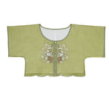 Original Design Yuehua Tour Chinese Style Improvement Chinese Elements Of The New Chinese Style Women's Short-Sleeved Blouse Trousers Set 9086 68HZ