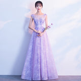 Evening Dress Women 2025 New Purple Banquet Temperament Dress Female Dress Host Choral Performance Dress 68HZ