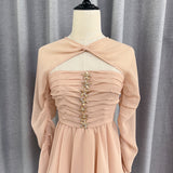 / South Oil Fashion Flowers Diamond Lotus Edge Folding Long Sleeve Top 2024 New 68HZ