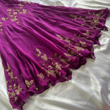 ??? Dark Purple/Green Shiny Beautiful Vintage Gorgeous Fashion Elegant Delicate Gold Beaded Midi/Short Chiffon Flowing Homecoming Dress Prom Dress Evening Dress Birthday Wedding Guest Party Dress Prom Dress HZ1023