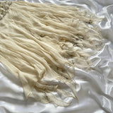 Ivory Shiny Fashion Elegant Beautiful Exquisite Beaded Long Chiffon Handmade Customized Ball Gown Evening Dress Party Dress Prom Dress HZ1023