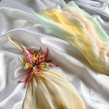 Fantasy Orange Rainbow Elegant Exquisite Beading Long Chiffon Ball Gown Evening Dress Party Dress Prom Dress HZ1023