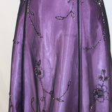 Purple Vintage Fashion Ombre Beaded Empire Waist Halter Long Elegant Prom Gown Evening Gown Party Dress HZ1023