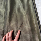 Gold Vintage Fashion Square Neck High Waist Exquisite Floral Beaded Long Short Sleeve Tulle Satin Fairy Regency Ball Gown Prom Dress Evening Dress Birthday Party Dress HZ1023