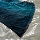 Indigo Shiny Elegant Fashion Strapless Long Tulle Prom Dress Evening Dress Birthday Party Dress HZ1023