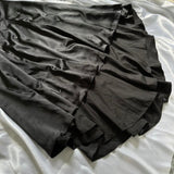 Black Gorgeous Vintage Fashion Elegant Exquisite Beaded Spaghetti Strap Long Satin Ball Gown Evening Gown Birthday Party Dress Prom Gown HZ1023