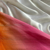 Gradient Pink Orange Retro Fashion Glitter Long Chiffon Ball Gown Evening Gown Party Dress Prom Gown HZ1023