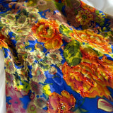 Royal Blue Elegant Vintage Fashion Flower Long Chiffon Fairy Evening Gown Party Dress Prom Dress HZ1023