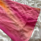 Gradient Pink Orange Retro Fashion Glitter Long Chiffon Ball Gown Evening Gown Party Dress Prom Gown HZ1023