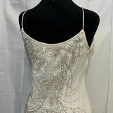 Cream White Vintage Elegant Exquisite Beaded Fairy Dress Ball Gown Evening Dress Date Holiday Party Dress Wedding Guest Dress HZ1023